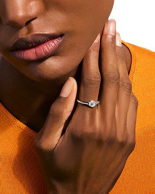 Sterling Silver JH Lovestruck™ Lab Grown Diamond Oval Solitaire Ring