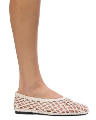 Women's Sonia Woven Leather Ballerina Flats