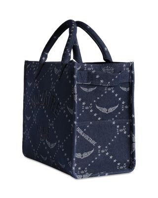 Angel ZV Monogram Denim Tote