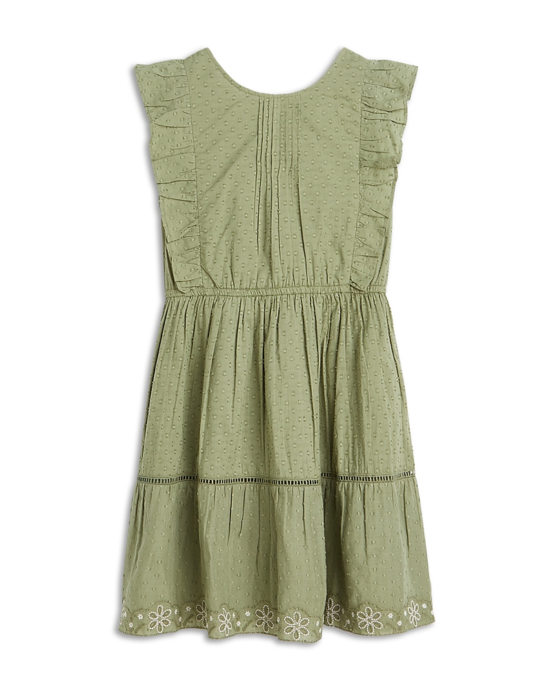 Scotch & Soda Girls' Embroidered Hem Clip Jacquard Dress - Little Kid, Big Kid