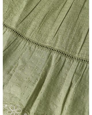 Girls' Embroidered Hem Clip Jacquard Dress - Little Kid, Big Kid