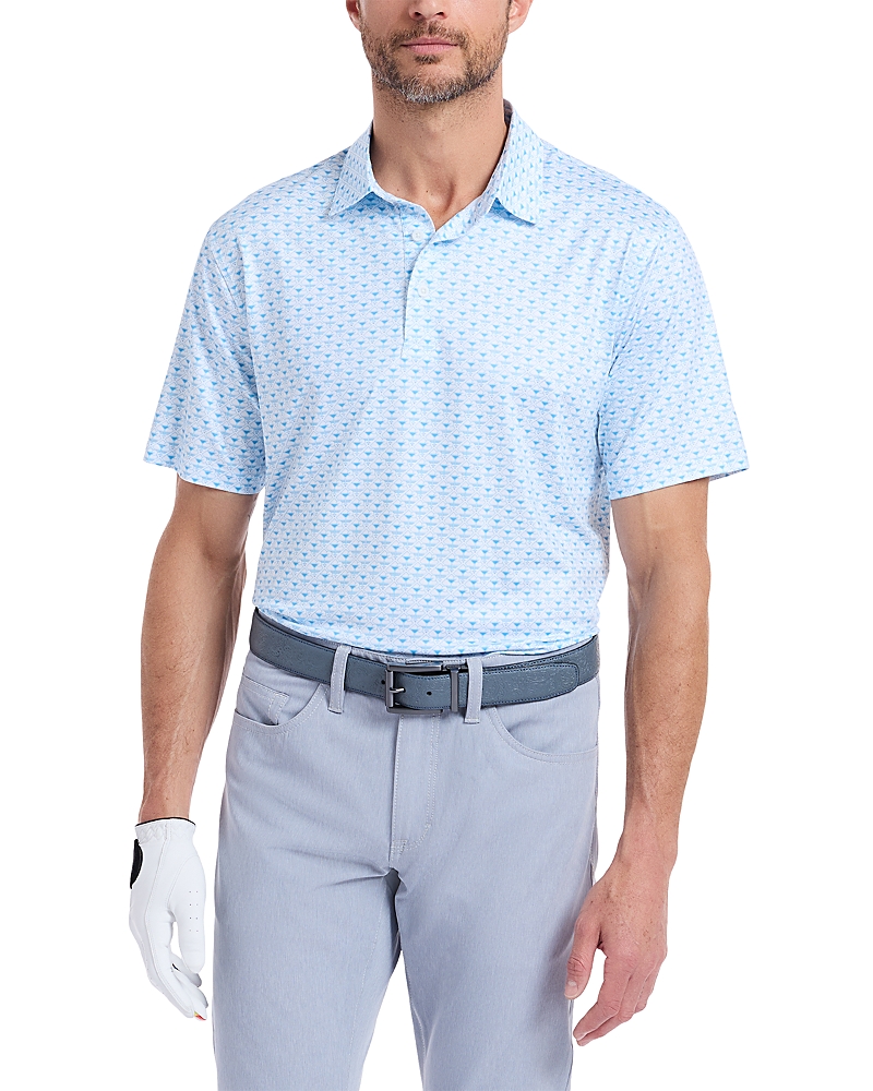 Robert Graham Links & Drinks Short Sleeve Knit Polo Shirt