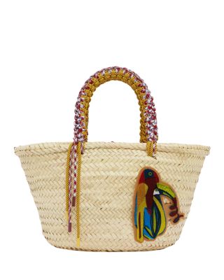 Midi Straw Basket Tote