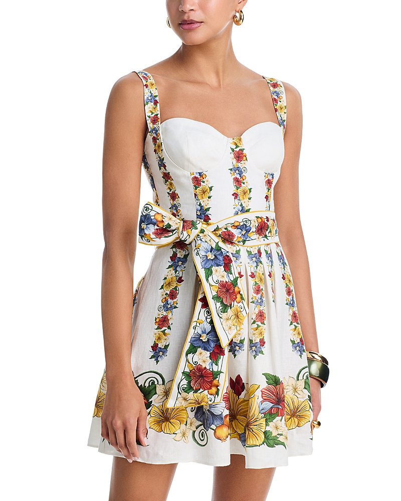 Farm Rio Belted Mini Dress