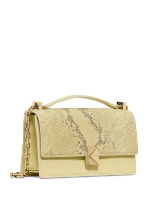 Deco Mini Snake Embossed Leather Crossbody