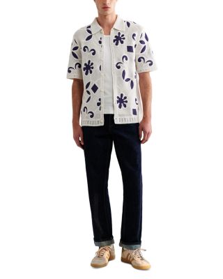 Porto Doodle Crochet Polo Shirt