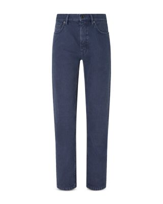 Slim Fit Cotton Roccia Jeans in Dark Indigo Blue