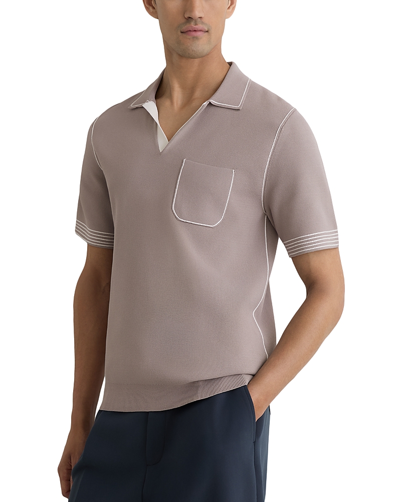 Reiss Newbury Light Taupe Polo Shirt