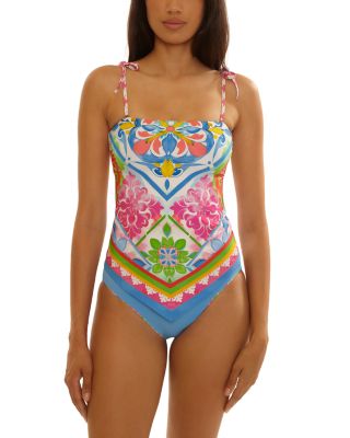 Mijas Casey Handkerchief Tankini Top