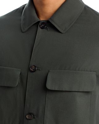 Ice Cotton Crepe Twill Pocket Overshirt