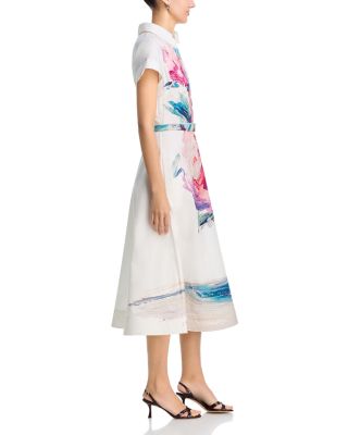 Floral Print Shirt Dress