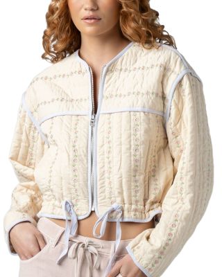 Feeling Pretty Embroidered Quilted Jacket