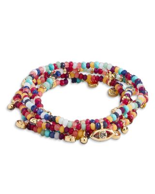 Indya Evil Eye Layered Bracelet Set