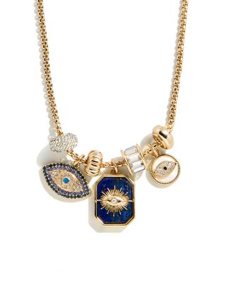 Evil Eye Charm Necklace, 19"