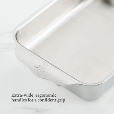 OvenBond Small Rectangular Tri Ply Clad Stainless Steel Baking Pan