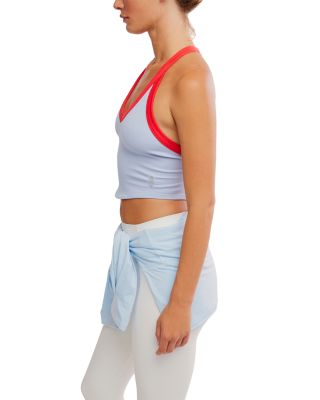 All Clear V Neck Colorblocked Top