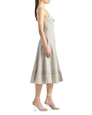 Keyhole Cutout Midi Dress