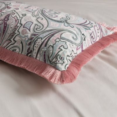 Paisley Fringe Decorative Pillow, 12" x 20"