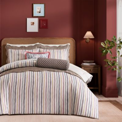 Scallop Stripe Duvet Set, King
