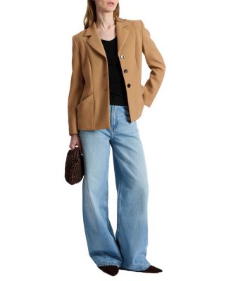  Febe Crepe Jacket with Bucket Pockets