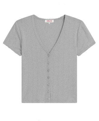Pointelle Ellie Cropped Cardigan