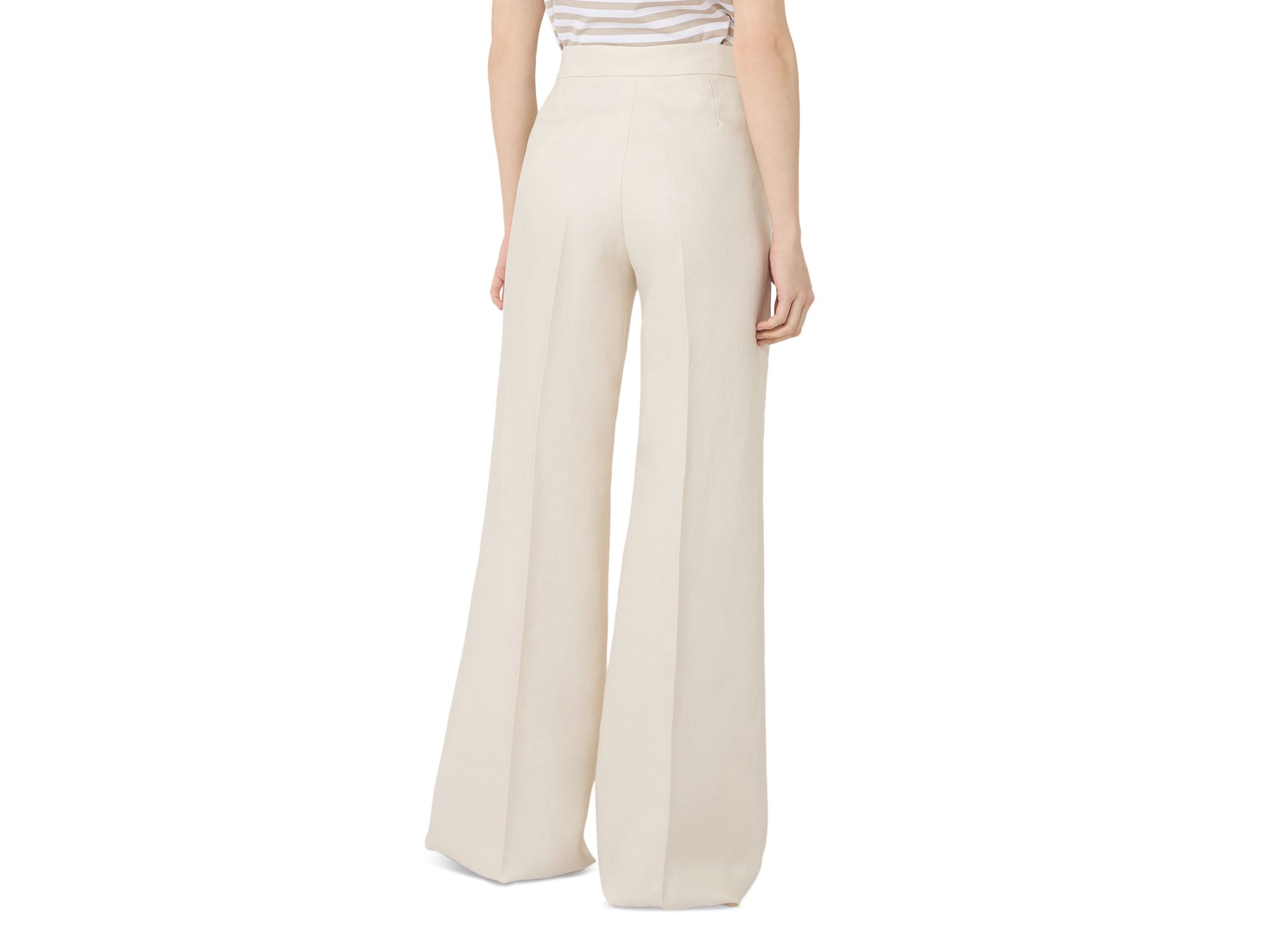Mxmadesse Linen Wide Leg Trousers — Image 3