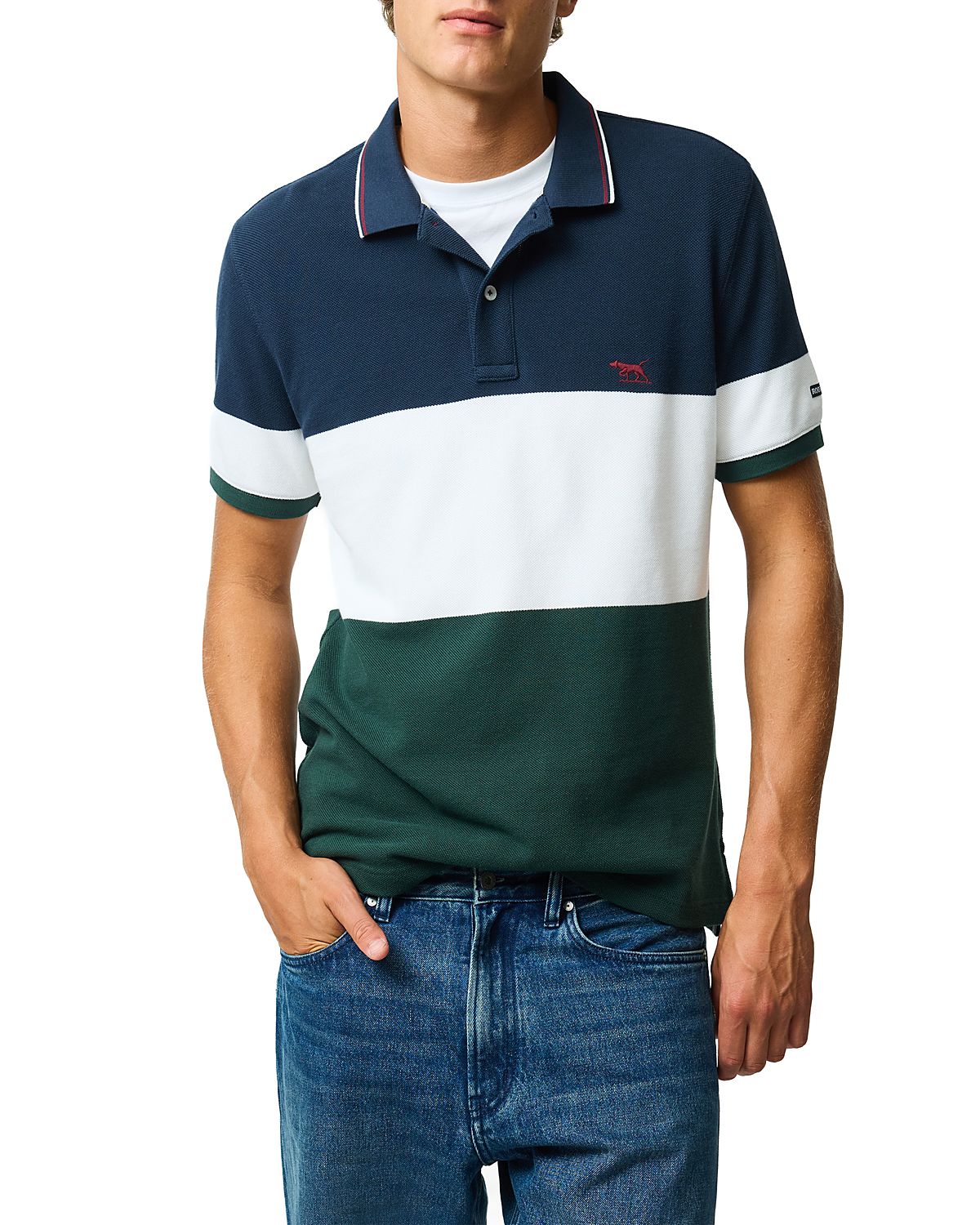 Rodd & Gunn Homebay Color Blocked Sports Fit Polo