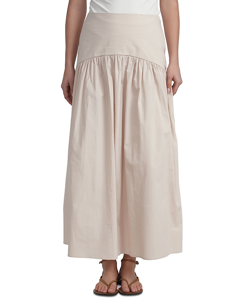 Point Poplin Maxi Skirt