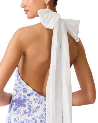 Elin Floral Halter Gown