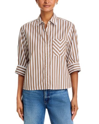 Lucia Striped Poplin Shirt