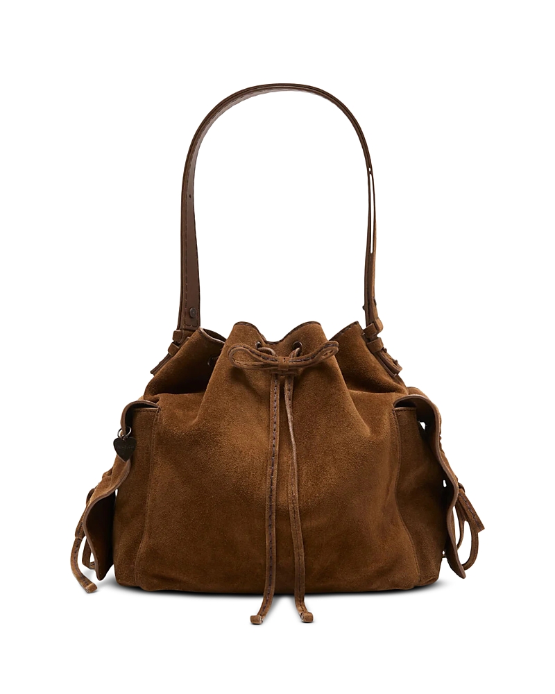 Acne Studios Multipocket Suede Bucket Bag