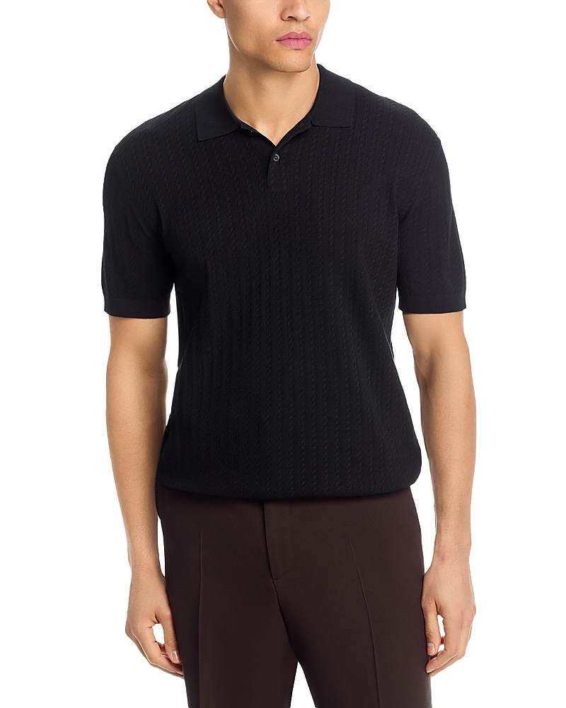 Theory Cable Knit Polo Shirt