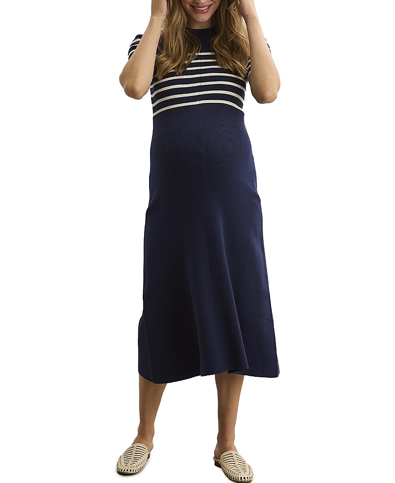 Hatch Collection The Kaitlyn Cotton Rib Maternity Dress