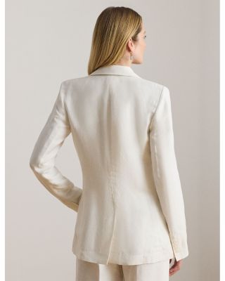 Linen Blend Twill Blazer