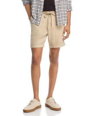 Solid Linen Elastic Waist Shorts - Exclusive