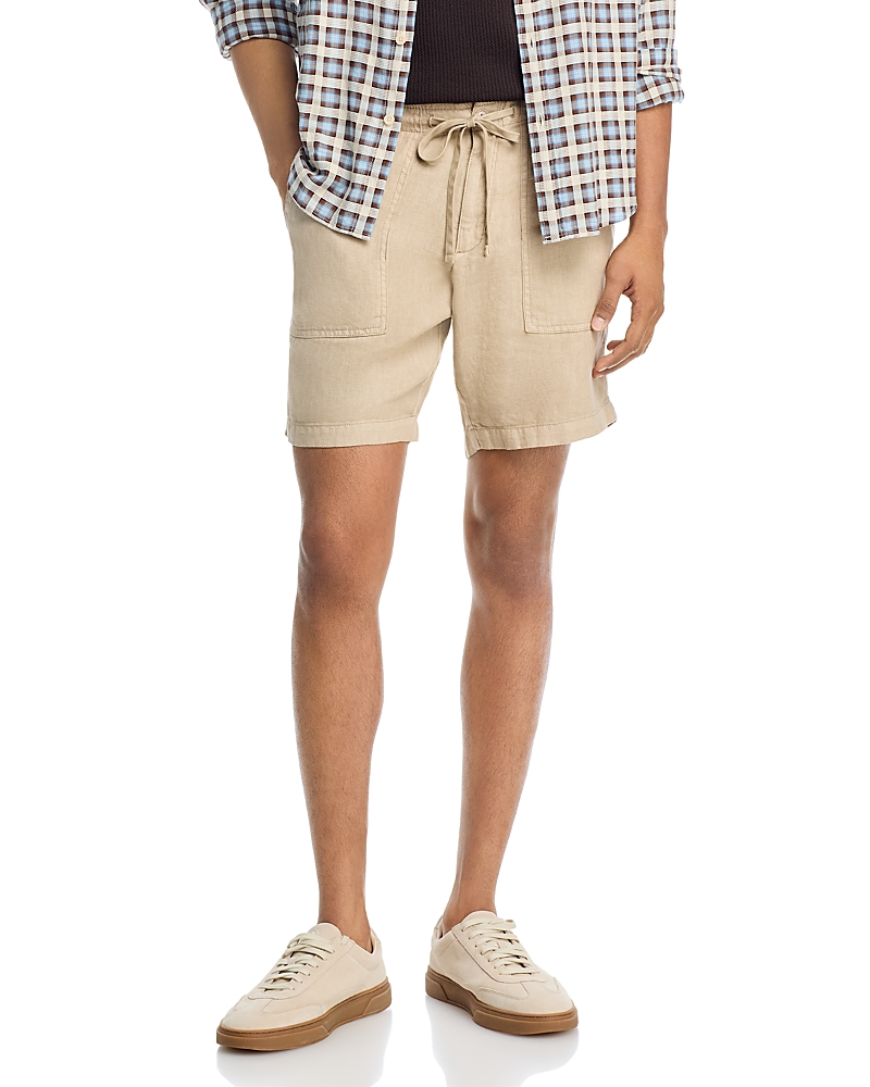 The Men's Store at Bloomingdale's Solid Linen Elastic Waist Shorts - Exclusive