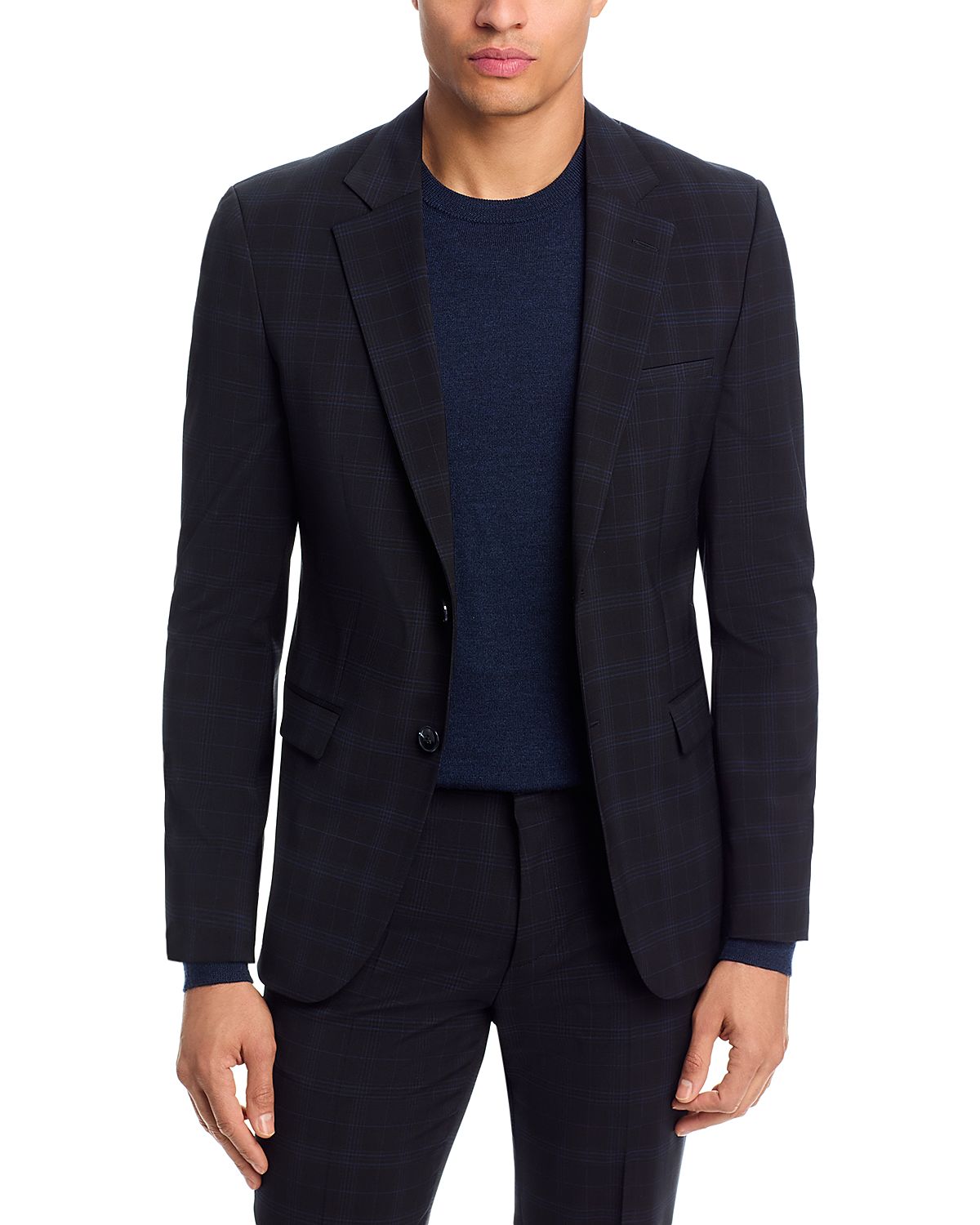 Hugo Boss Arti Plaid Extra Slim Fit Suit Jacket
