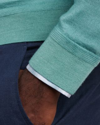 Skipper Merino Wool Blend Quarter Zip Sweater