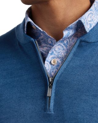 Skipper Merino Wool Blend Quarter Zip Sweater