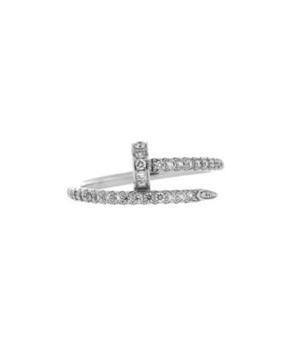 Small Juste un Clou Paved Ring 18K White Gold with Diamonds