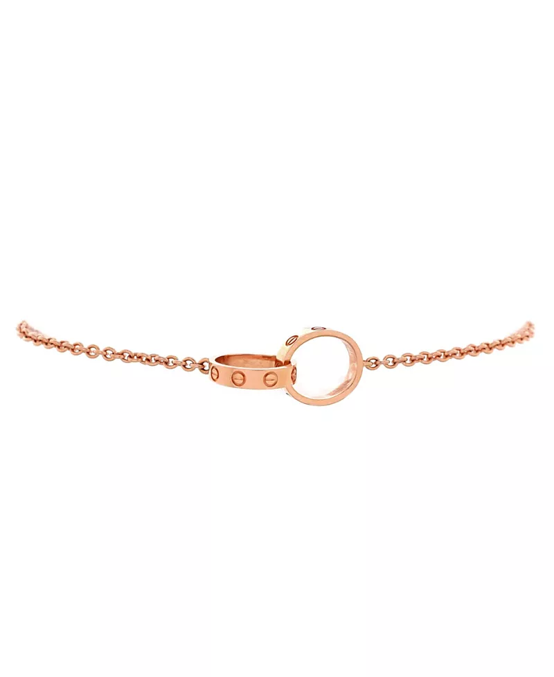 Pre-Owned Cartier Love Interlocking Bracelet 18K Rose Gold