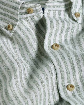 Linen Stripe Sport Shirt
