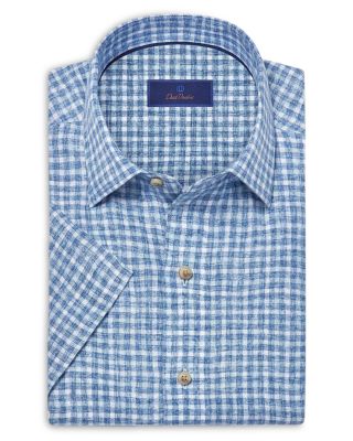 Linen Check Short Sleeve Shirt