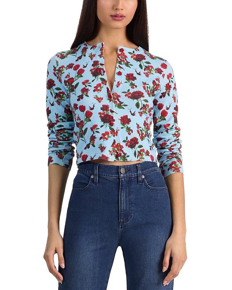 Alice and Olivia Carson Cropped Cardigan