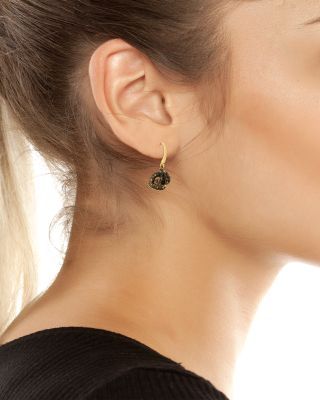 Crystal Heart & Crown Mismatch Drop Earrings