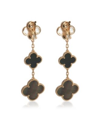 Magic Alhambra 18k Yellow Gold Earrings