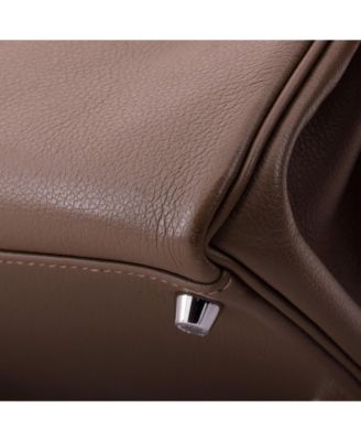 Kelly 28 Handbag Brown Evercolor with Palladium Hardware