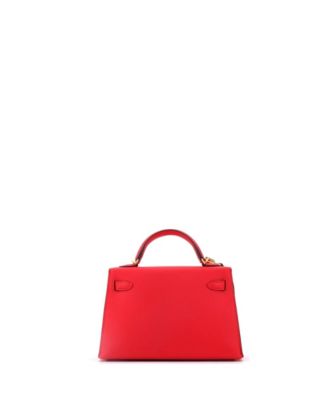 Kelly 20 Handbag Red Epsom with Gold Hardware