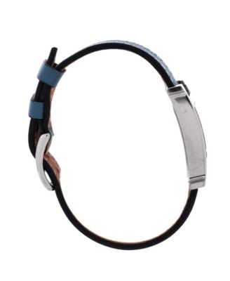 Heure H Quartz Watch in Stainless Steel and Leather 21mm