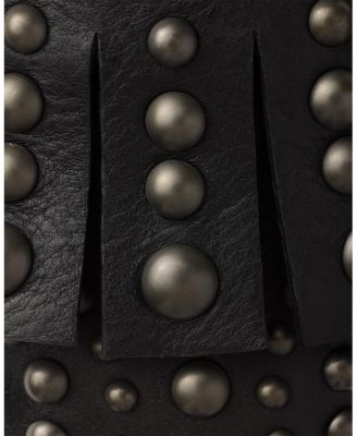  Women's Monolith Studded Leather Loafers